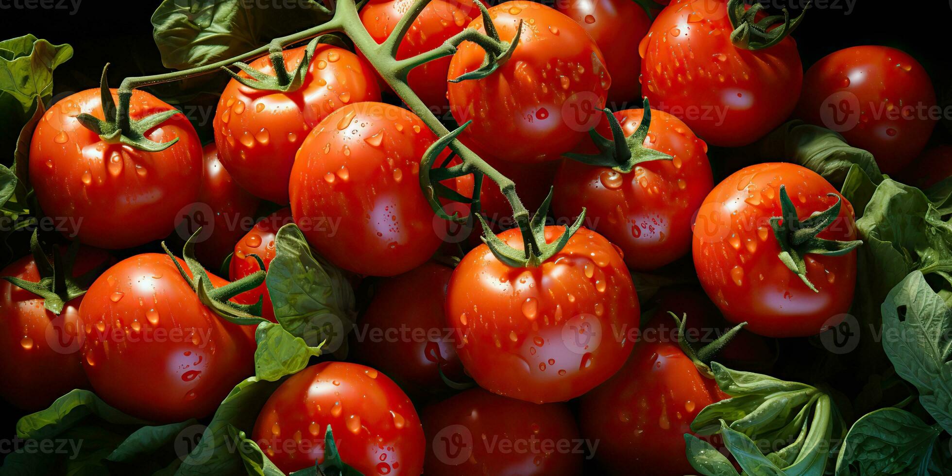 ai gegenereerd. ai generatief. veel rood vers tomaten groenten landbouw. grafisch kunst foto