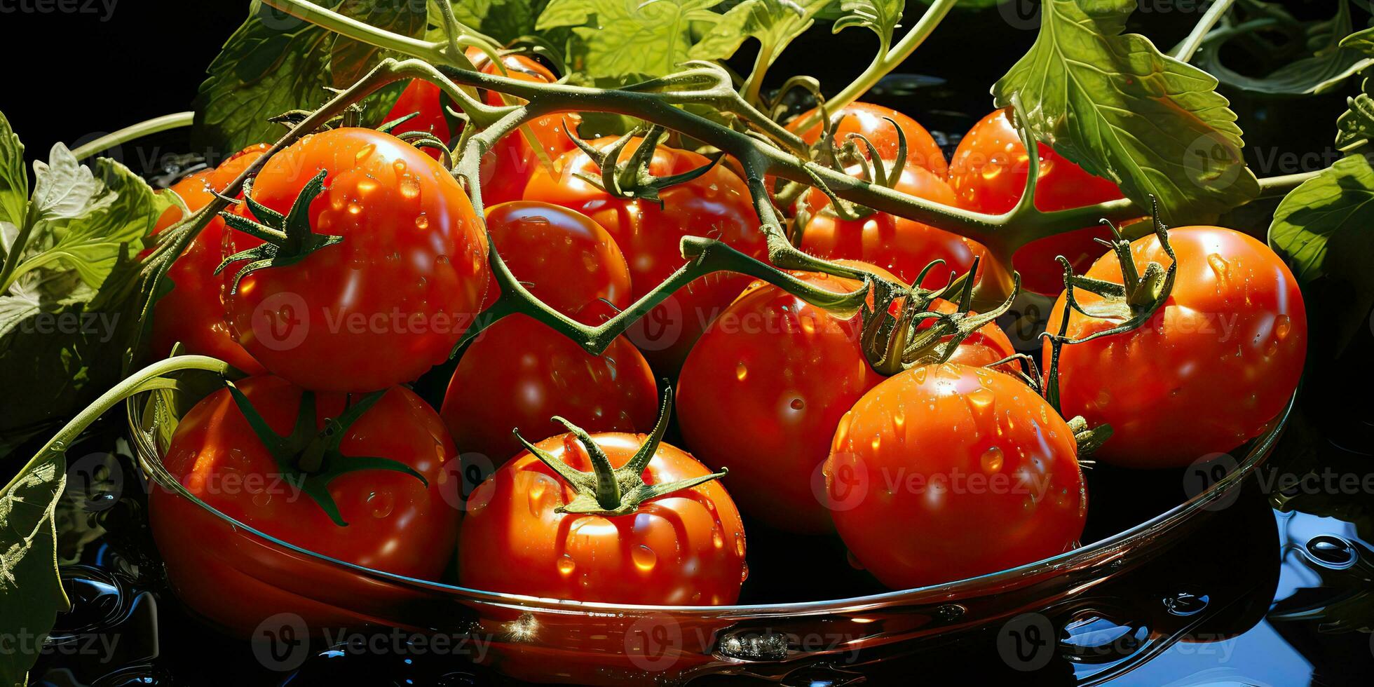 ai gegenereerd. ai generatief. veel rood vers tomaten groenten landbouw. grafisch kunst foto