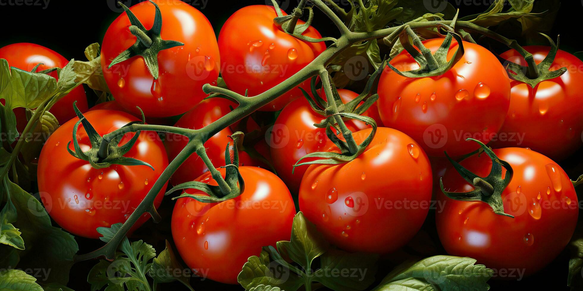 ai gegenereerd. ai generatief. veel rood vers tomaten groenten landbouw. grafisch kunst foto