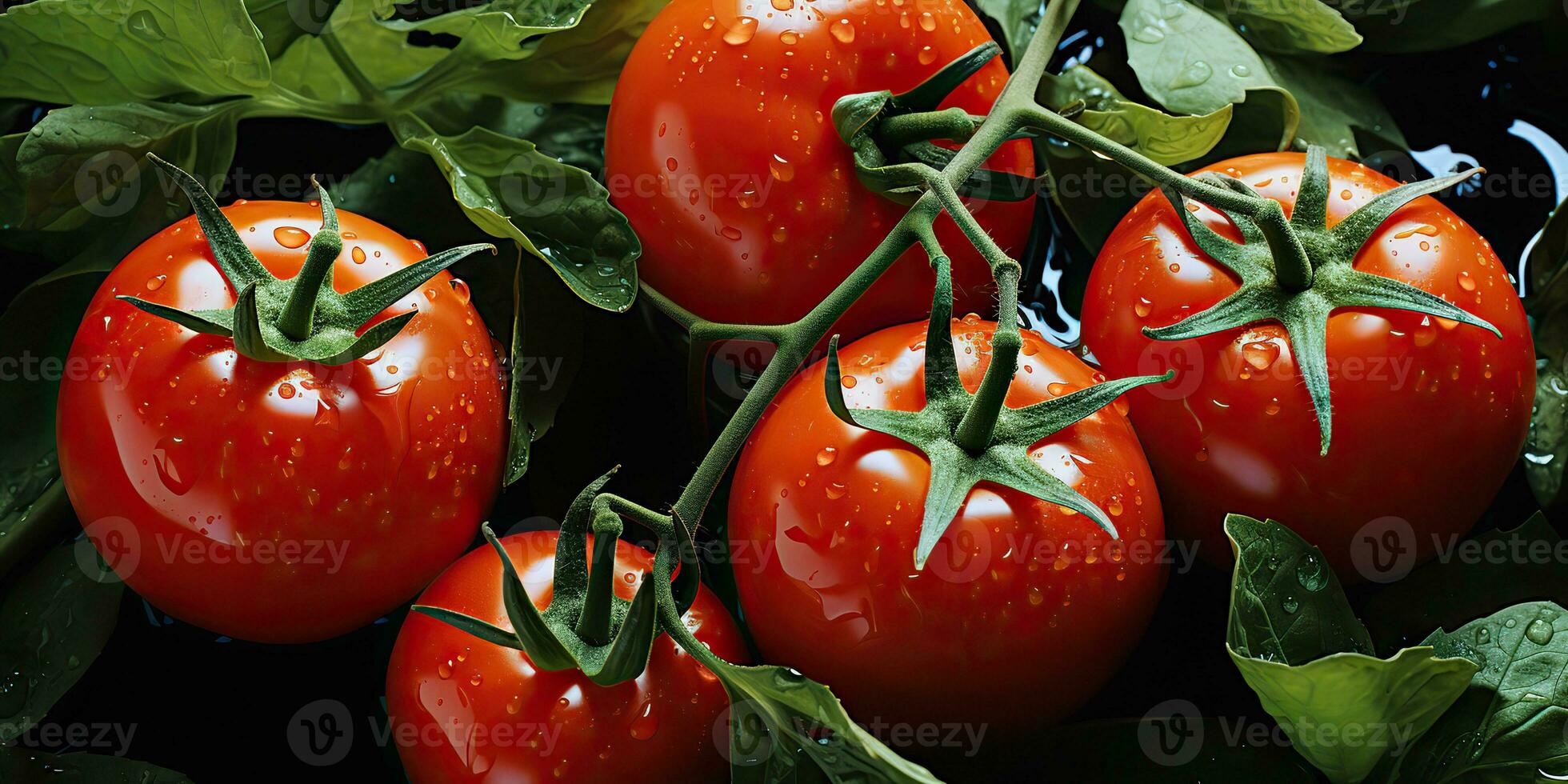 ai gegenereerd. ai generatief. veel rood vers tomaten groenten landbouw. grafisch kunst foto