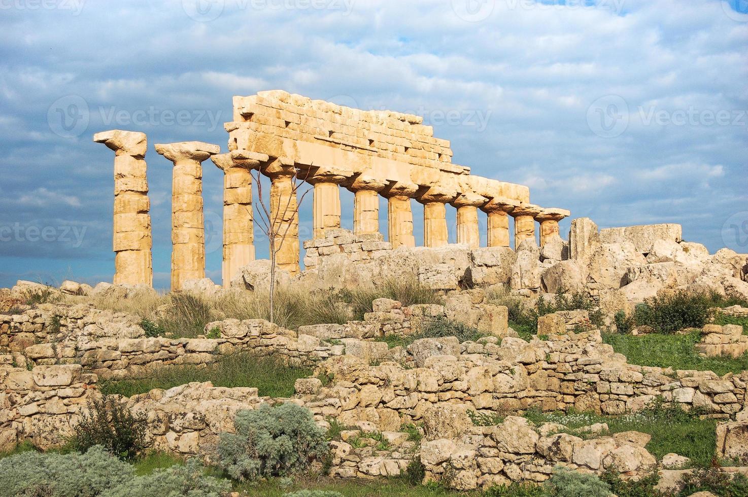 oude ruïnes van agrigento foto