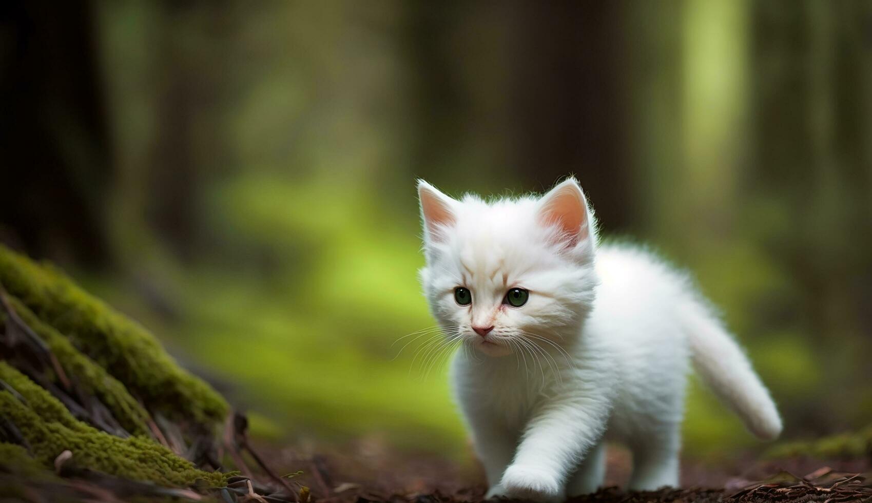 schattig dier Aan natuur. ai generatief foto