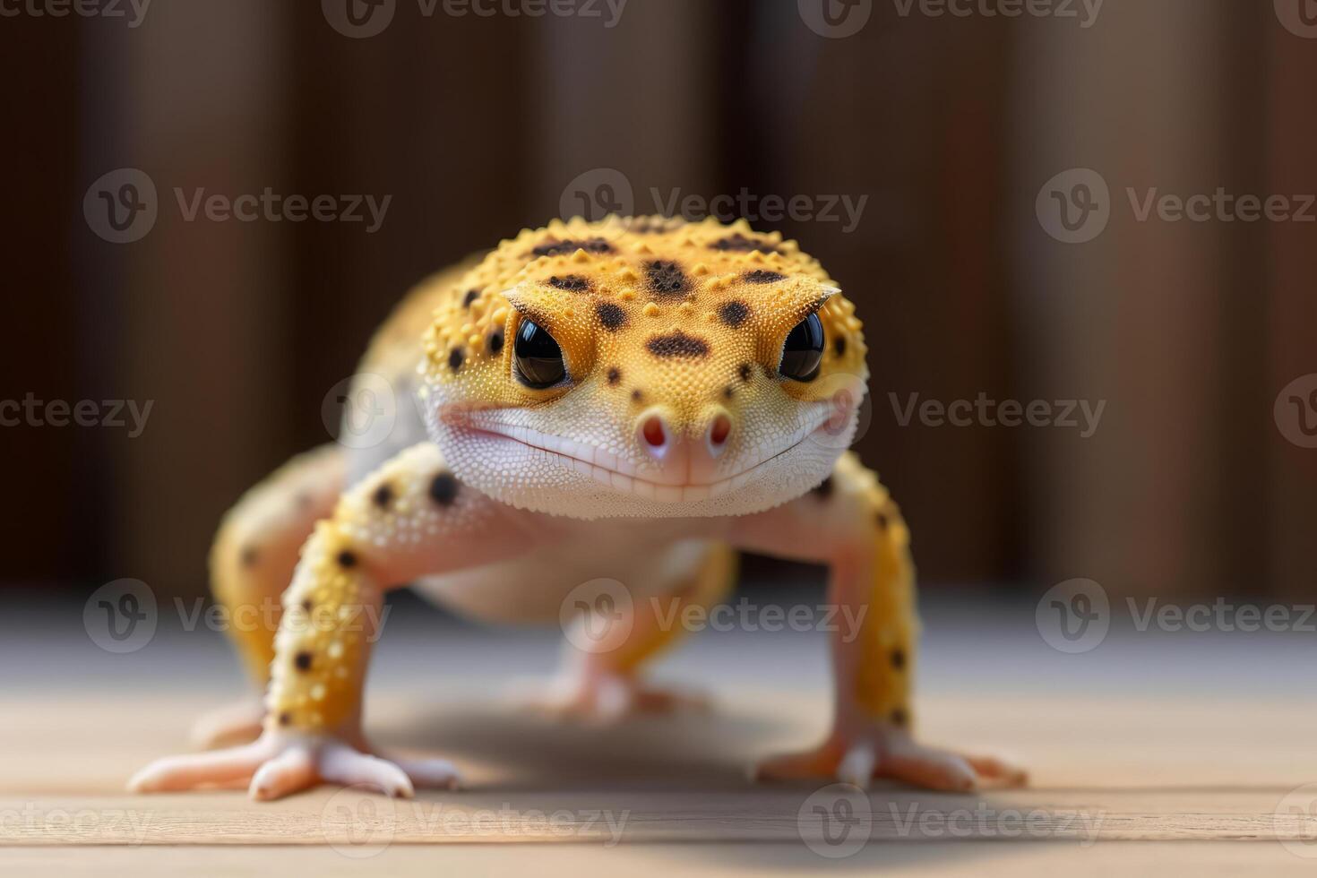 schattig luipaard gekko in natuur, nationaal geografie, breed leven dieren. ai gegenereerd. foto