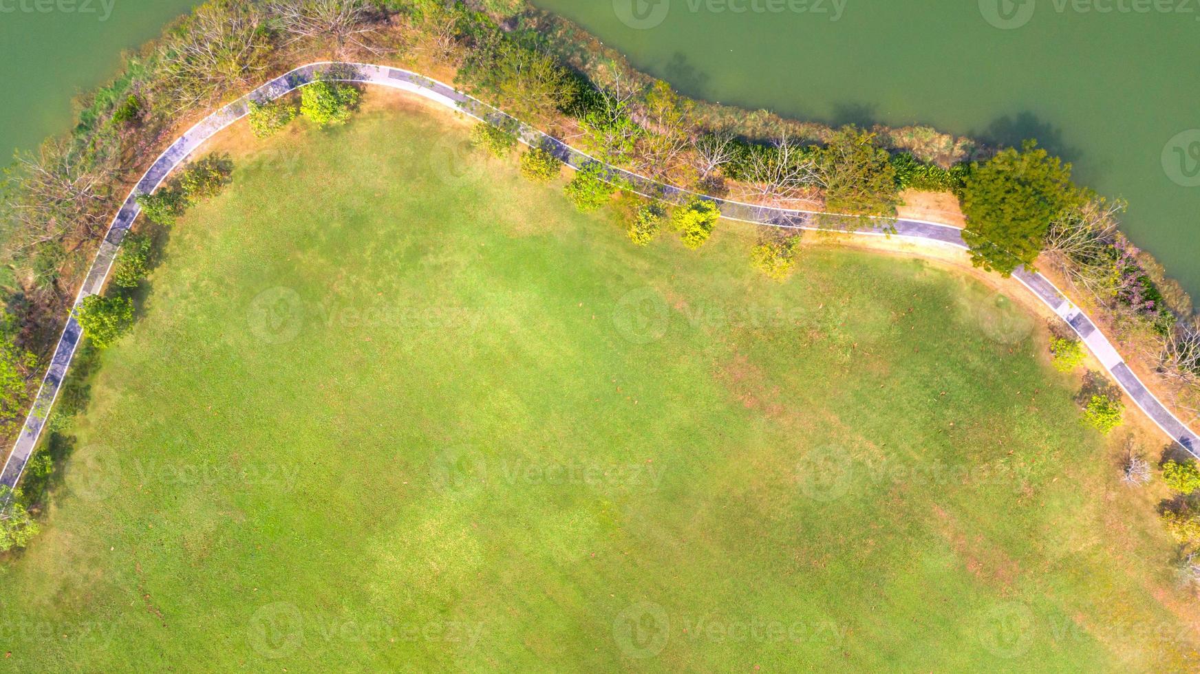 luchtfoto van park foto