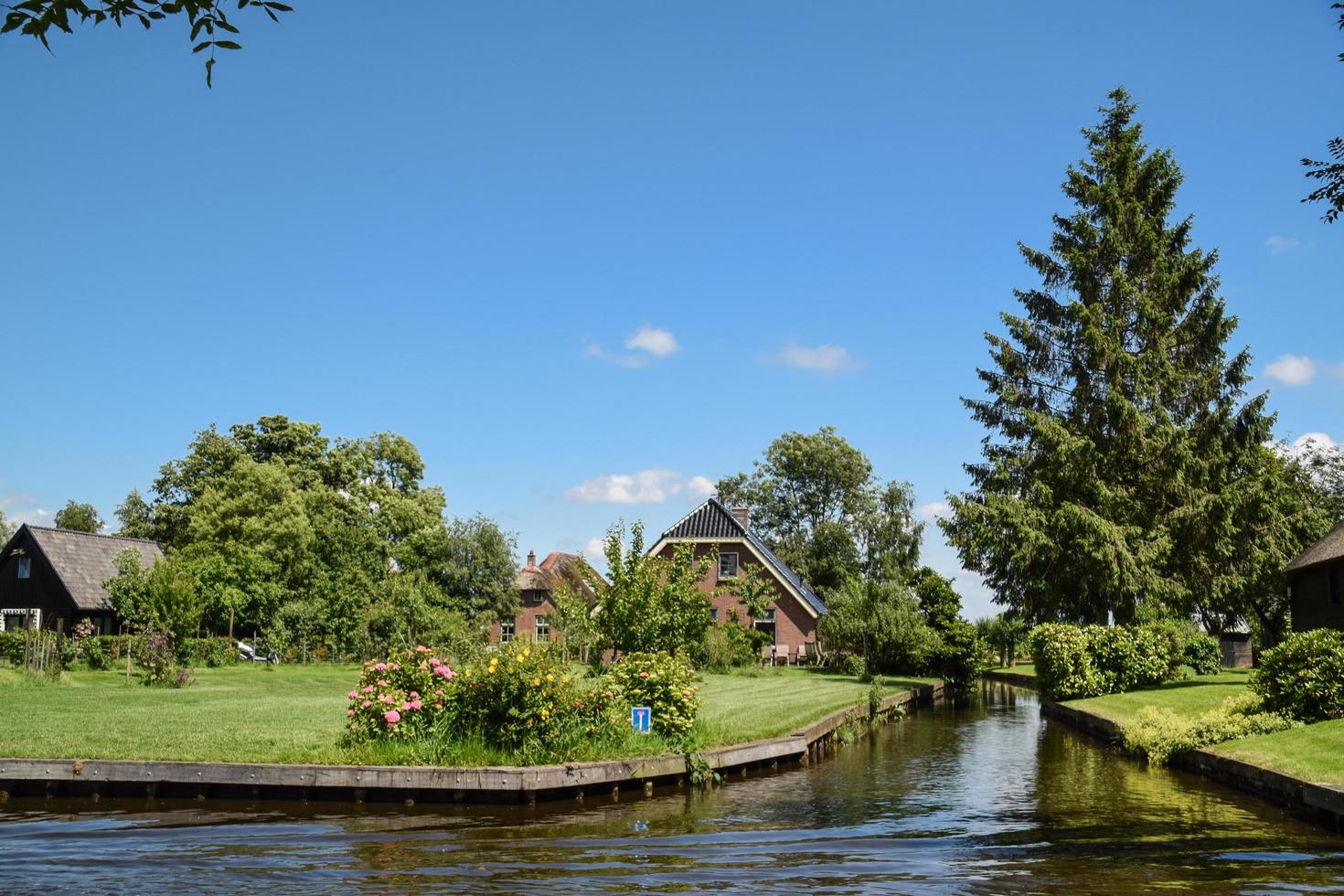 de hemelse giethoorn in nederland foto