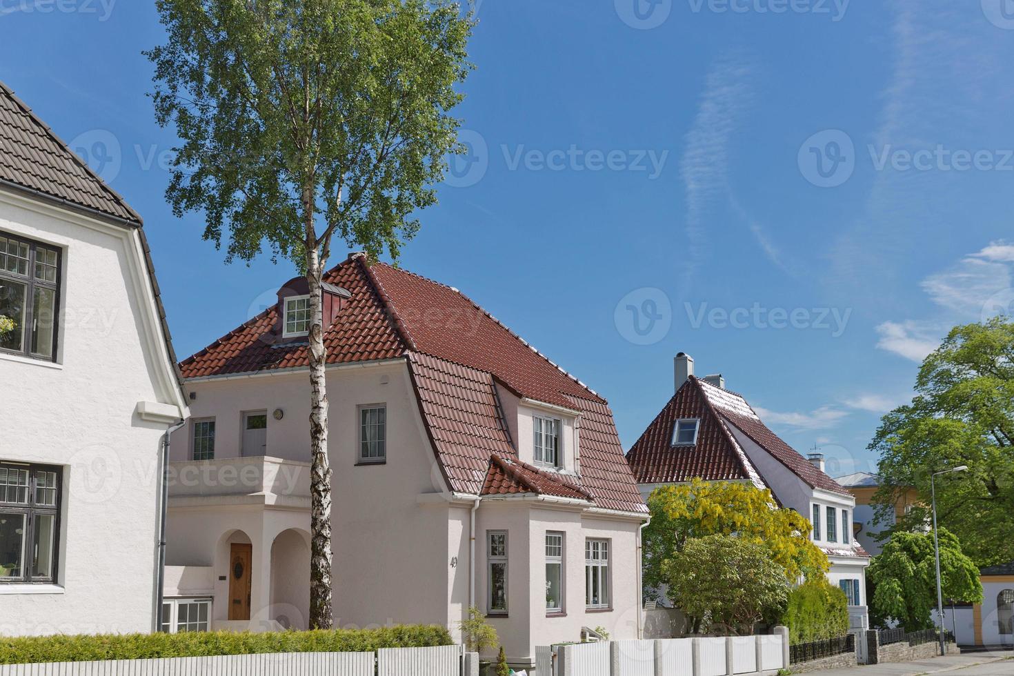 traditionele houten huizen in gamle, stavanger, noorwegen foto