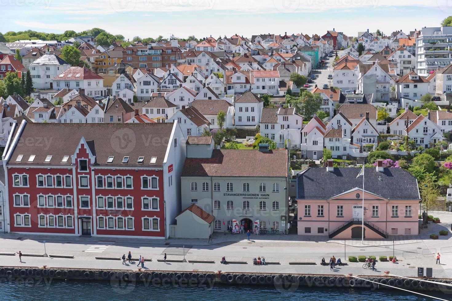 luchtfoto van stavanger in noorwegen foto