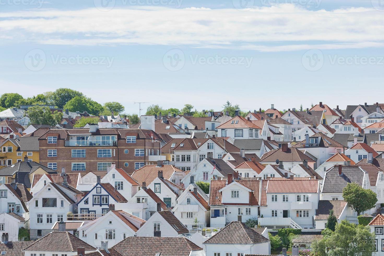 luchtfoto van stavanger in noorwegen foto