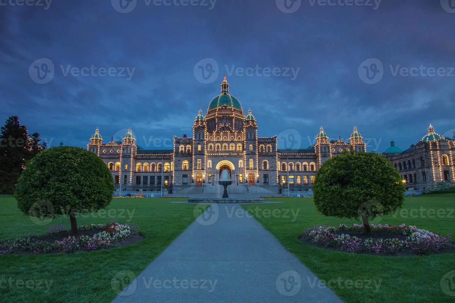 regeringsgebouw in victoria v. Chr. in canada foto