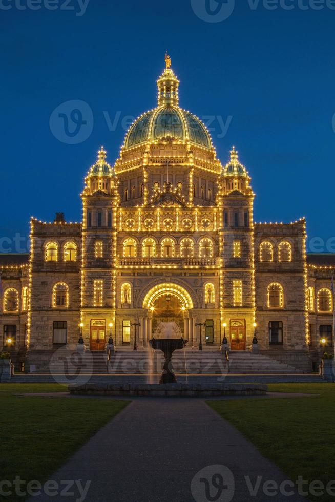 regeringsgebouw in victoria v. Chr. in canada foto