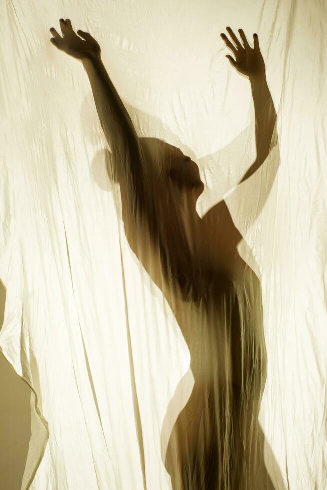 vrouw lichaam transparanten foto