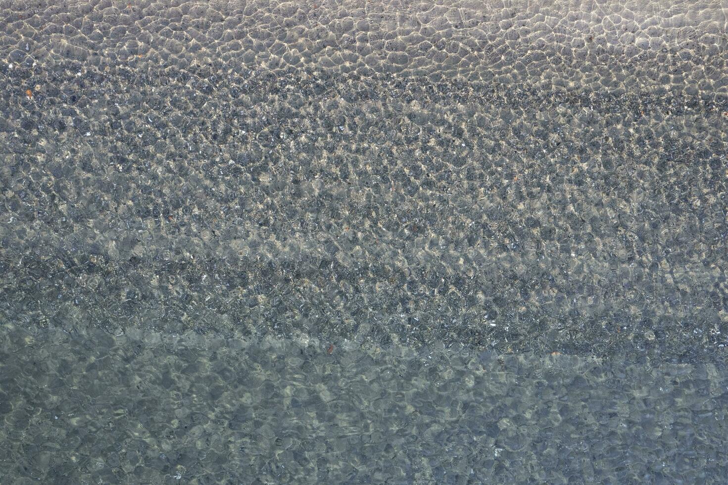 de transparantie en vorm van de zee golven foto