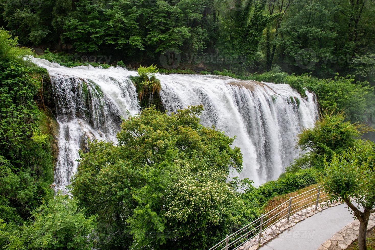 Marmore waterval de hoogste van Europa foto