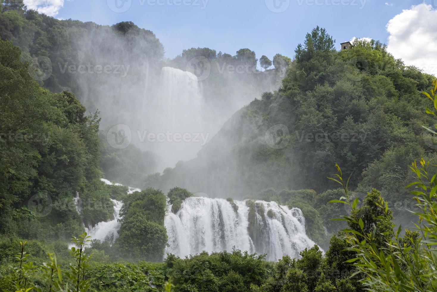 Marmore waterval de hoogste van Europa foto
