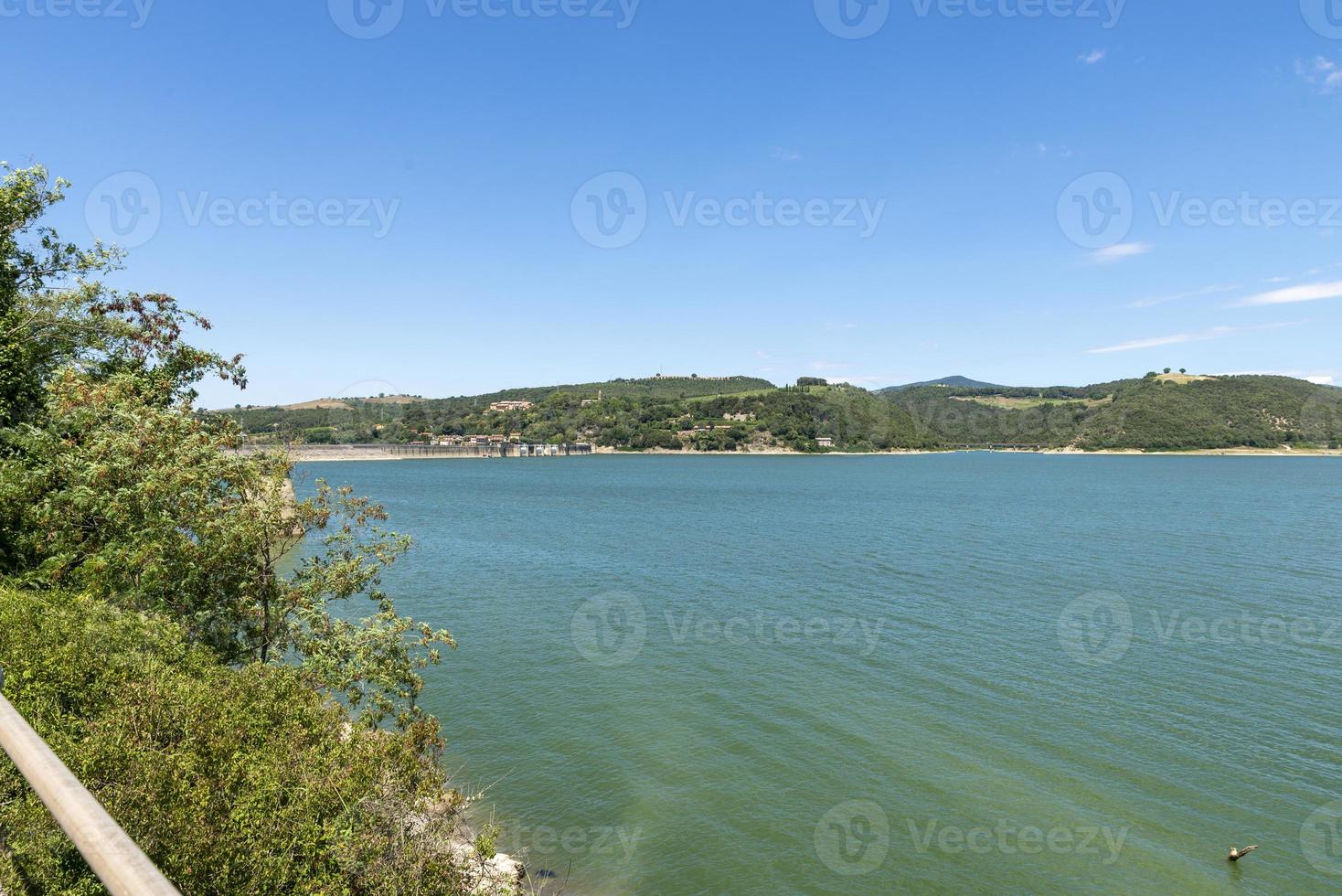 corbara-meer in de provincie perugia foto