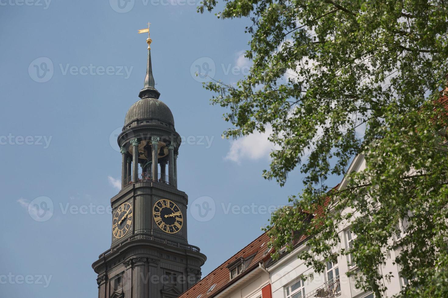 st michaels kerk in hamburg, duitsland foto