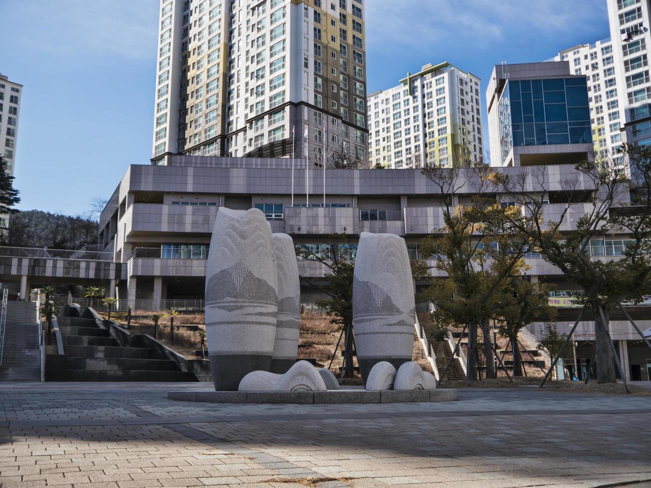 stadsgezicht in yeosu, zuid-korea foto