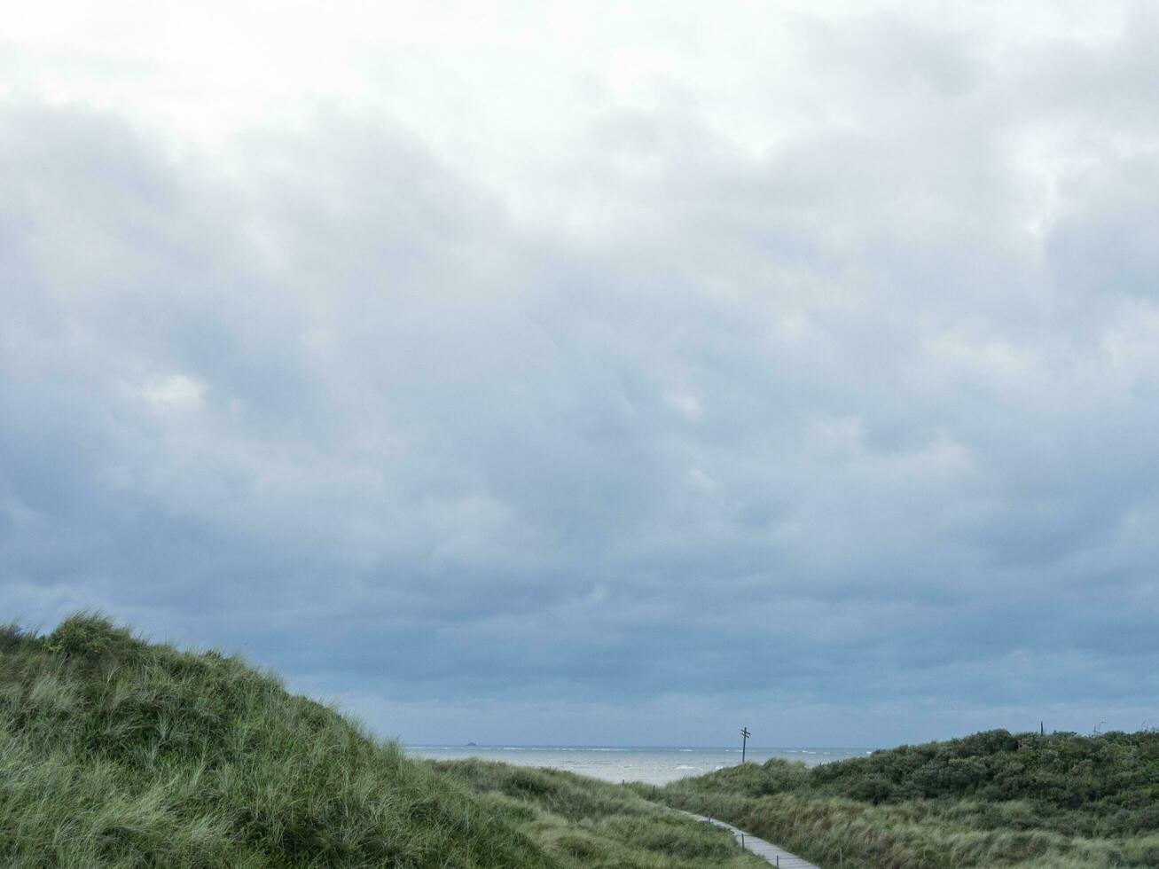 het eiland Spiekeroog in Duitsland foto