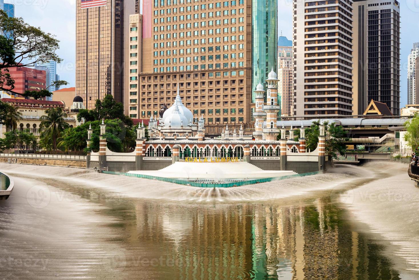 jamek-moskee in kuala lumpur, maleisië foto