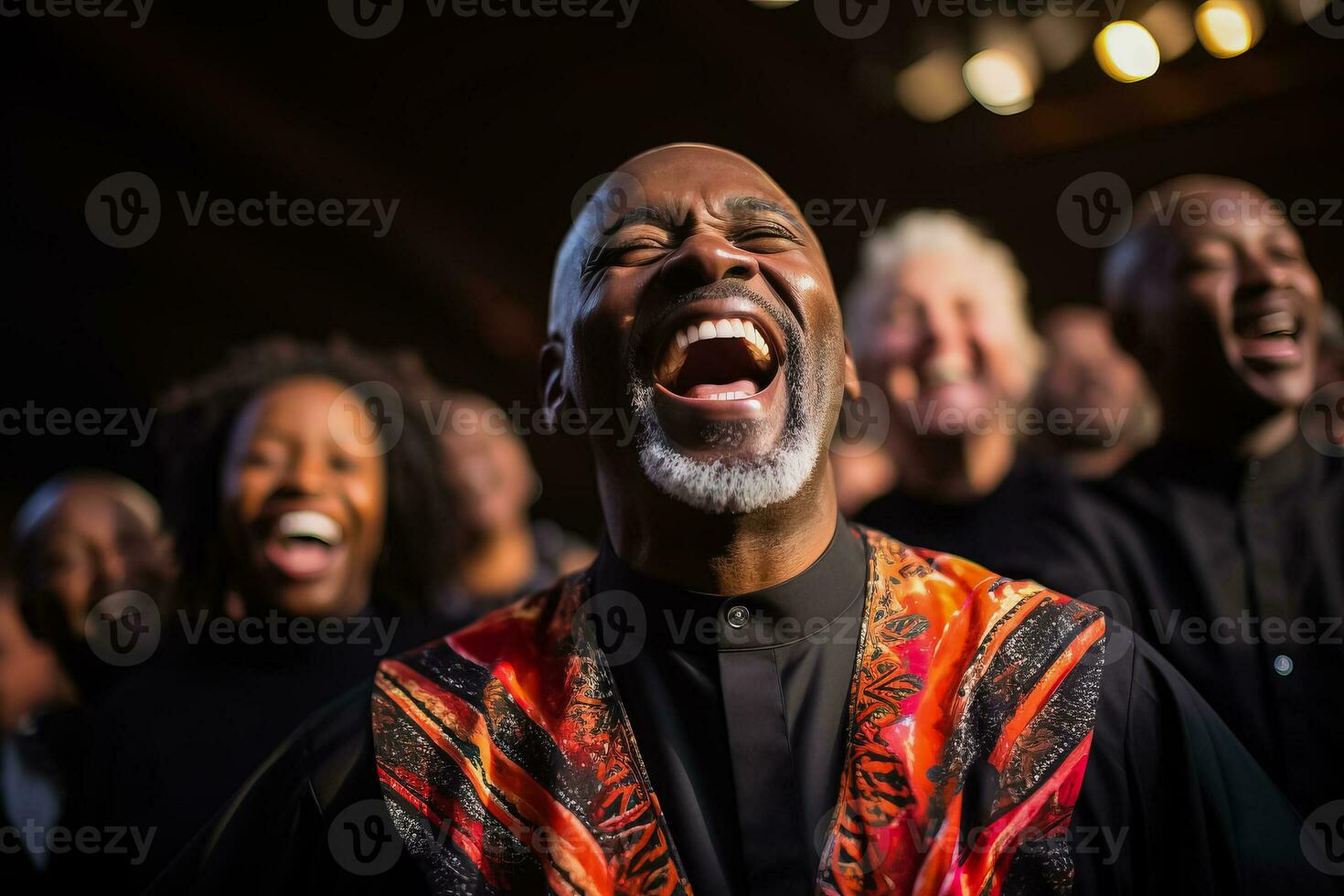 koor van christen Evangelie zangers collectief loven foto