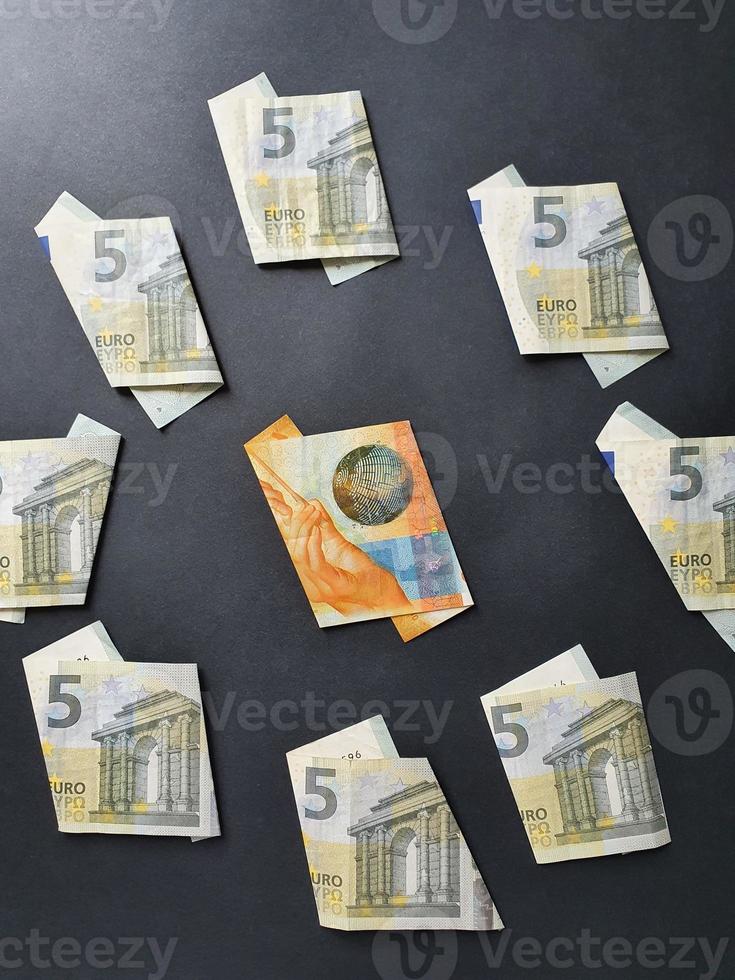 ruilwaarde van europees geld en zwitserse valuta foto