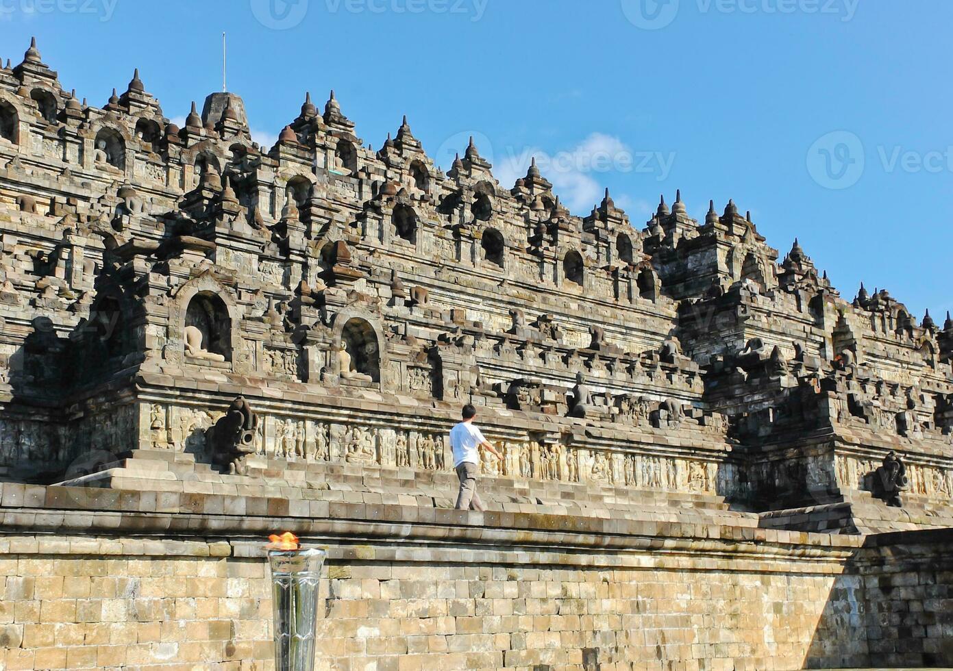 borobudur tempel, Indonesië foto