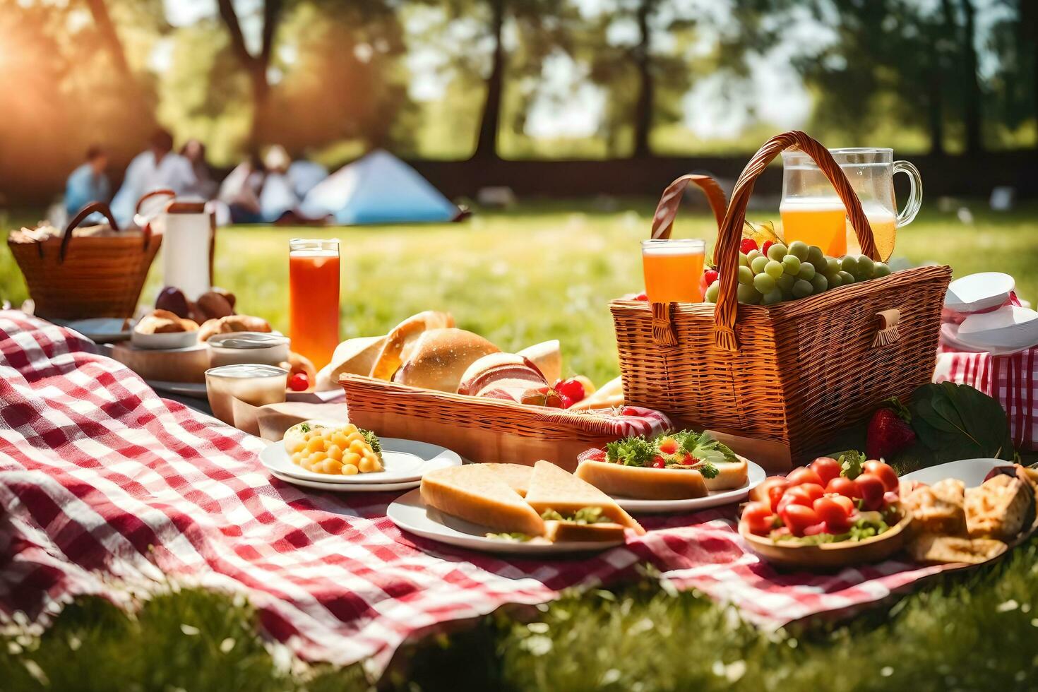 Internationale picknick dag ai generatief foto