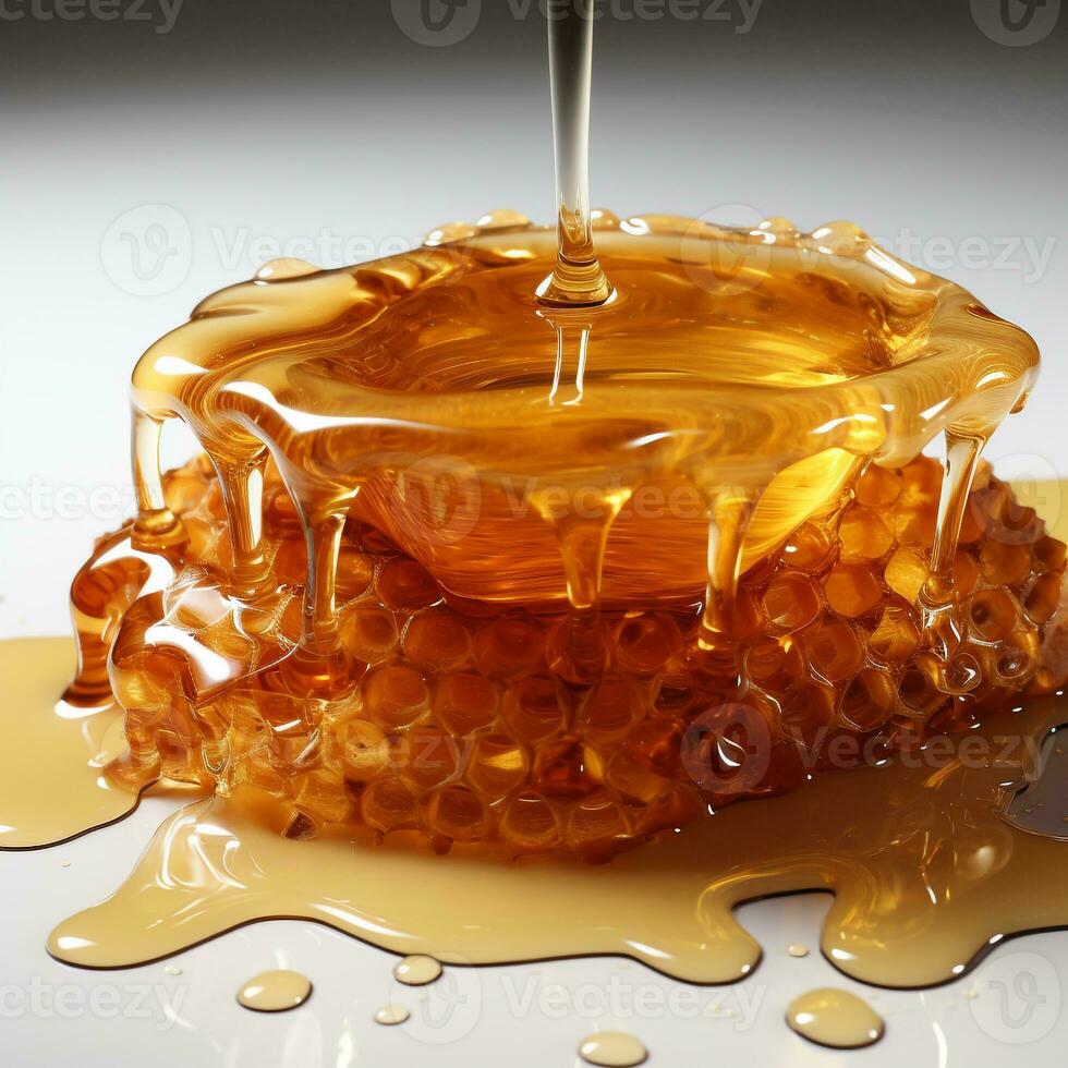 zoet origineel honing van bijen foto