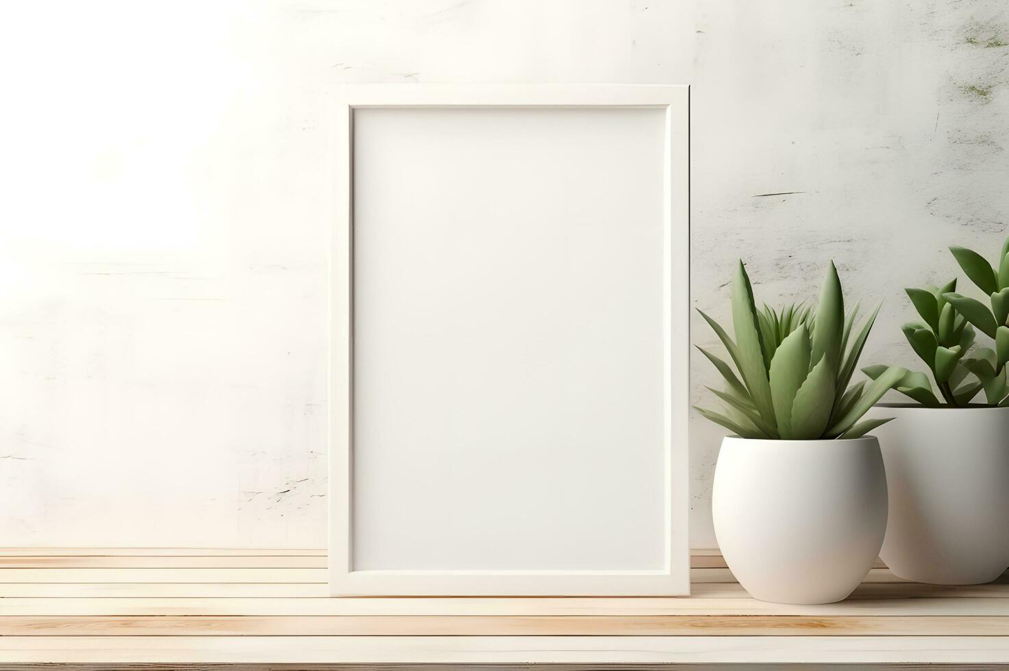 blanco foto kader voor mockup