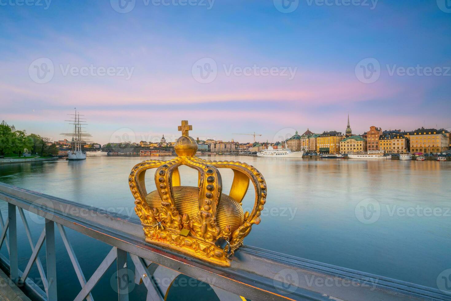 skeppsholmsbron skeppsholm brug en Stockholm stad horizon foto