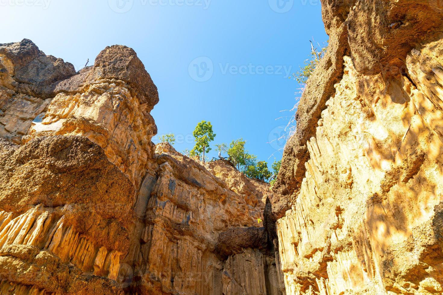 pha chor of de grand canyon chiangmai in mae wang nationaal park, chiang mai, thailand foto