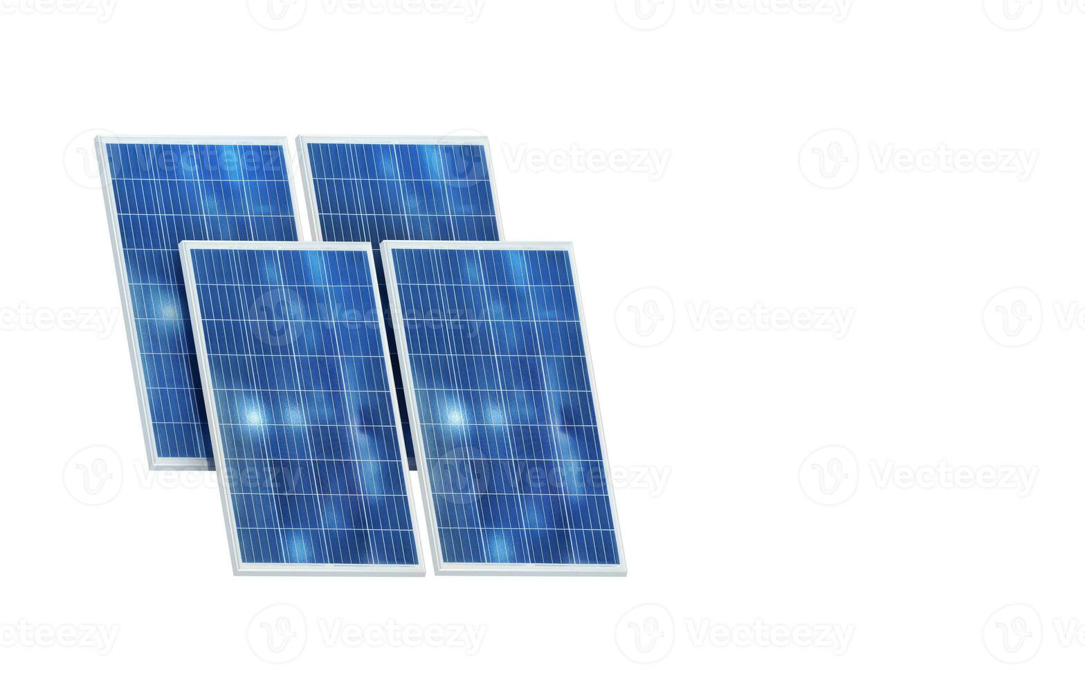 zonne- paneel zonne- generator systeem schoon technologie voor een beter toekomst foto