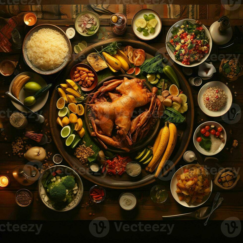braziliaans voedsel achtergrond foto