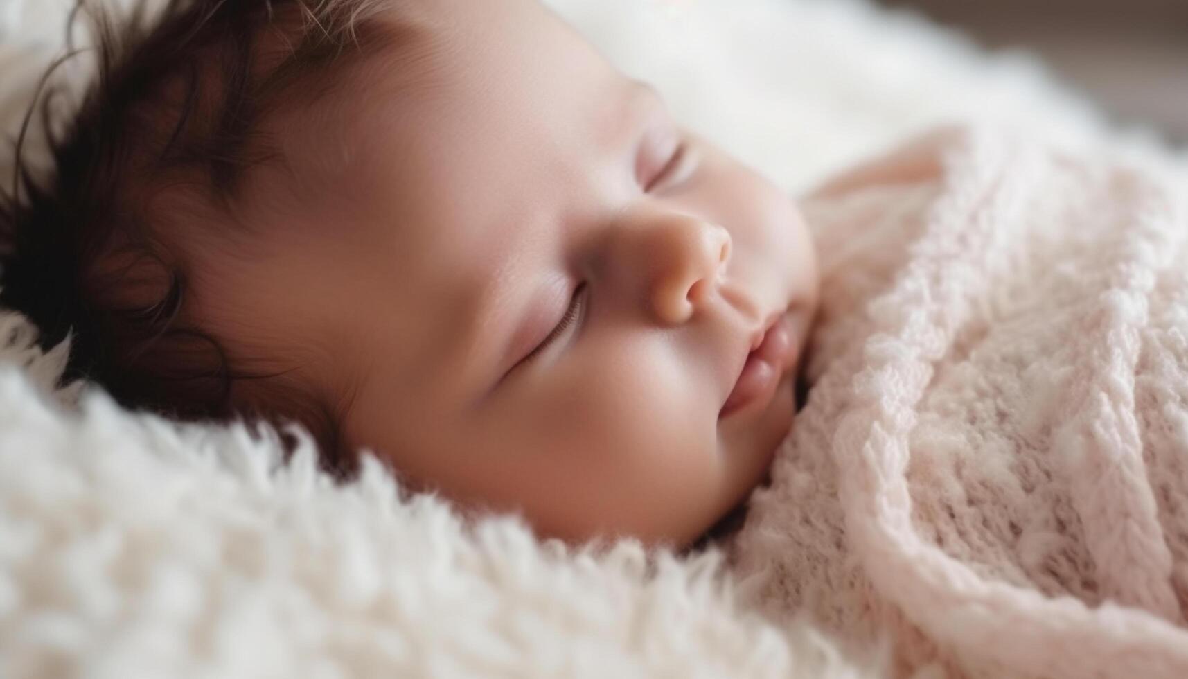 een schattig pasgeboren baby jongen en meisje slapen vredig samen gegenereerd door ai foto