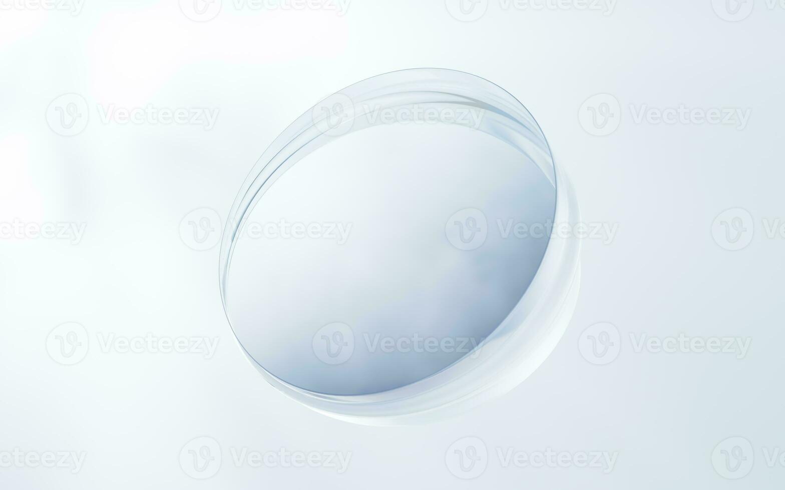 ronde glas geometrie achtergrond, 3d weergave. foto