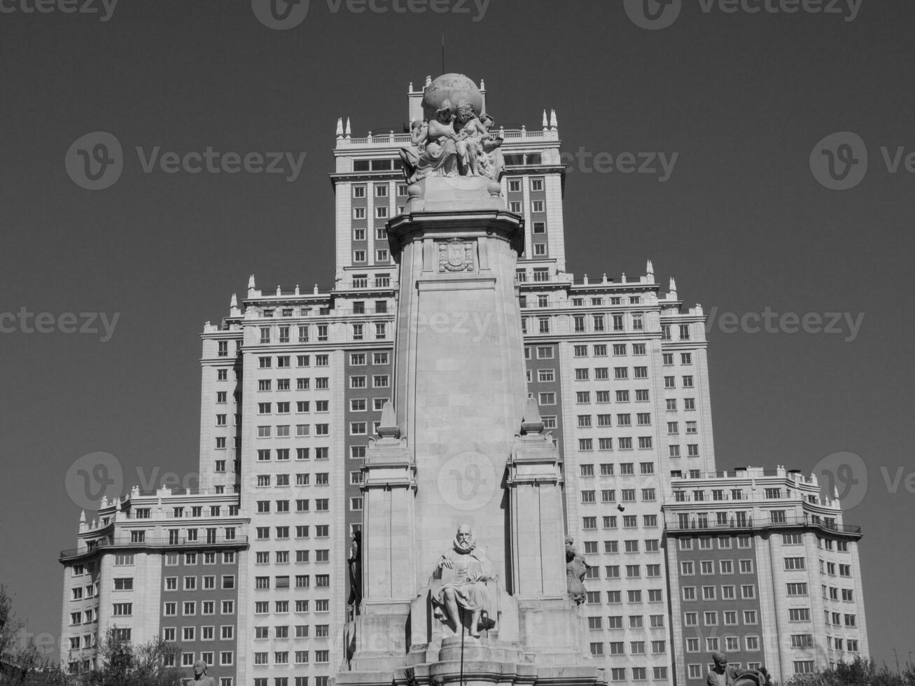 madrid stad in spanje foto