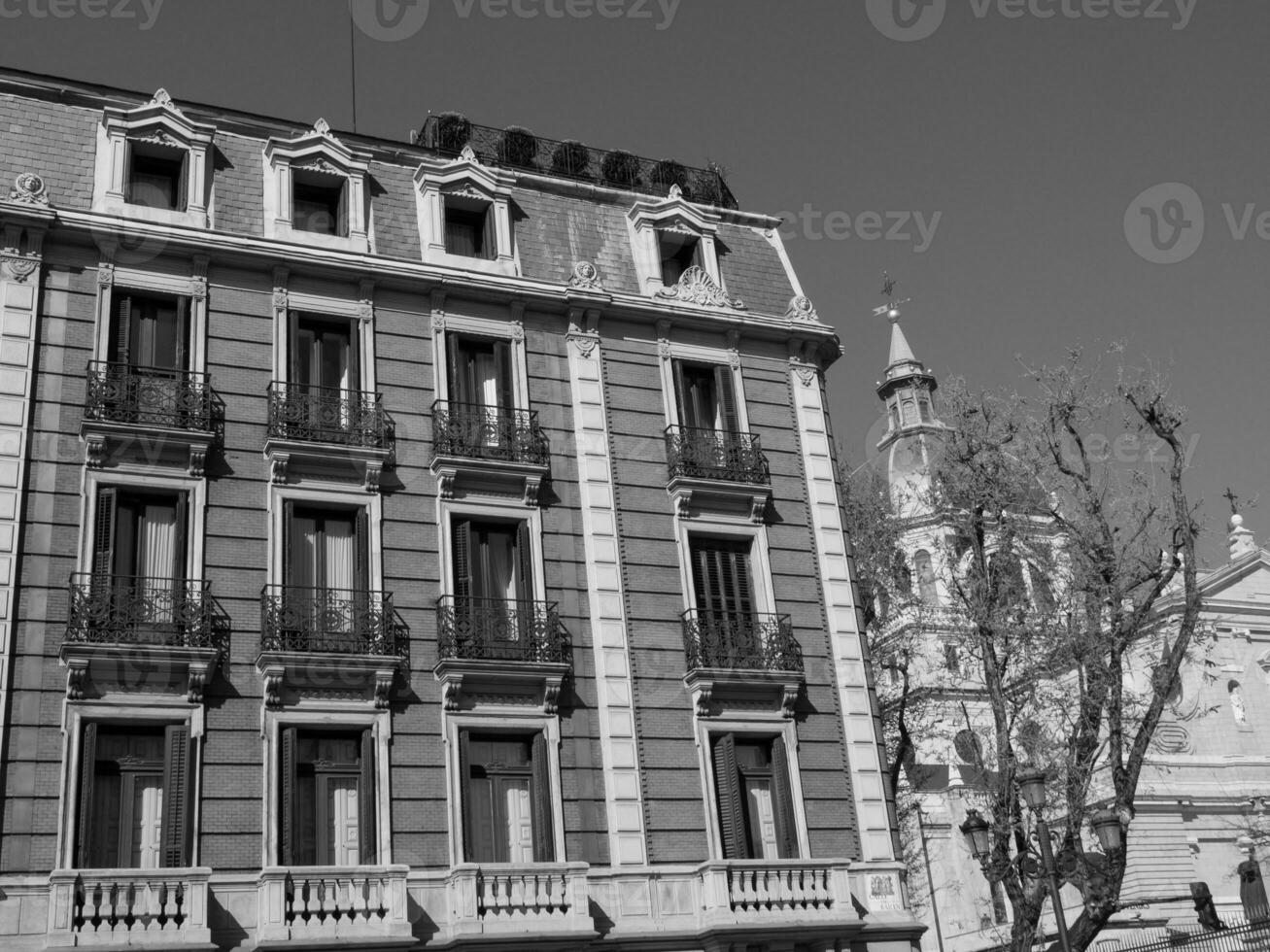 madrid stad in spanje foto