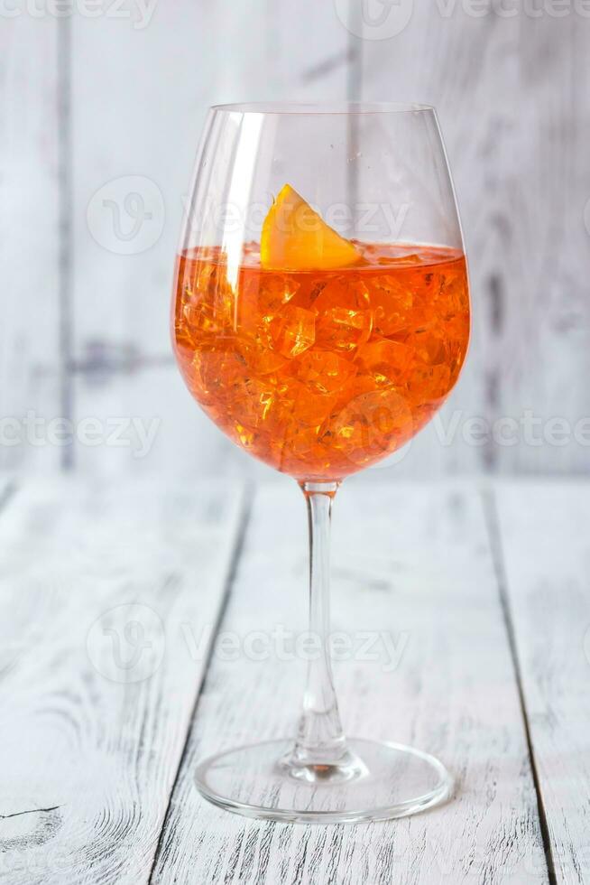 glas aperol spritz cocktail foto