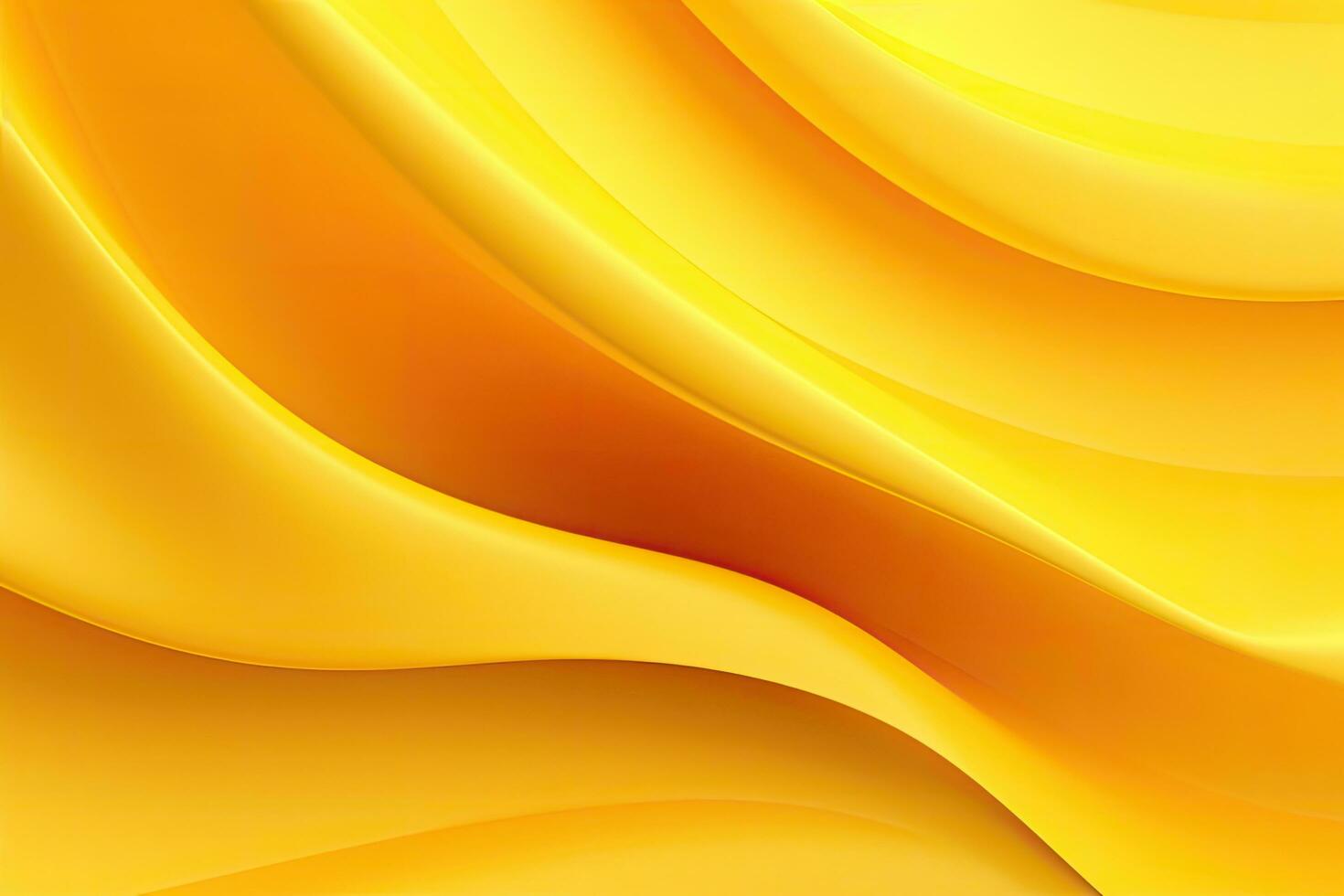 geel abstract golvend achtergrond. 3d veroorzaken, 3d illustratie. abstract gevouwen papier effect. helder kleurrijk geel achtergrond, ai gegenereerd foto