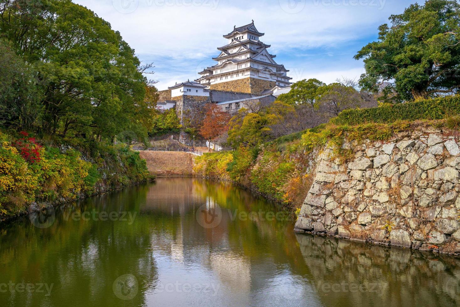 himeji-kasteel, ook bekend als wit zilverreigerkasteel in hyogo, japan foto