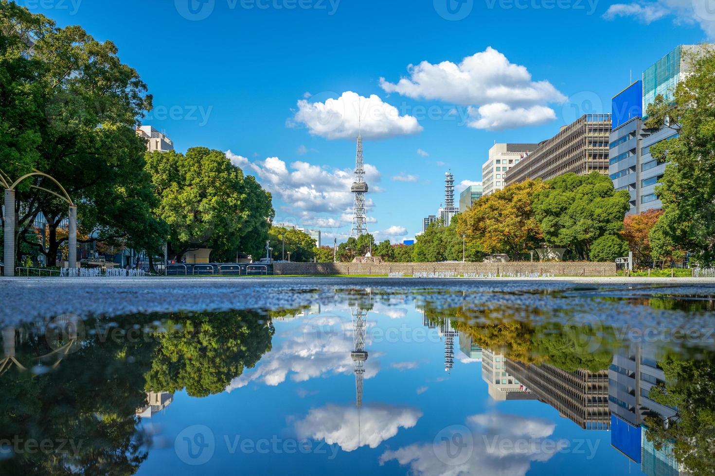 straatmening van nagoya in japan foto