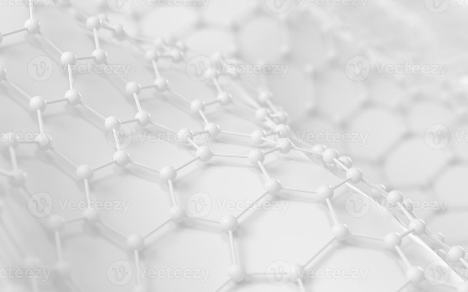 biochemie wetenschappelijk knooppunt, moleculair verbinding, 3d weergave. foto