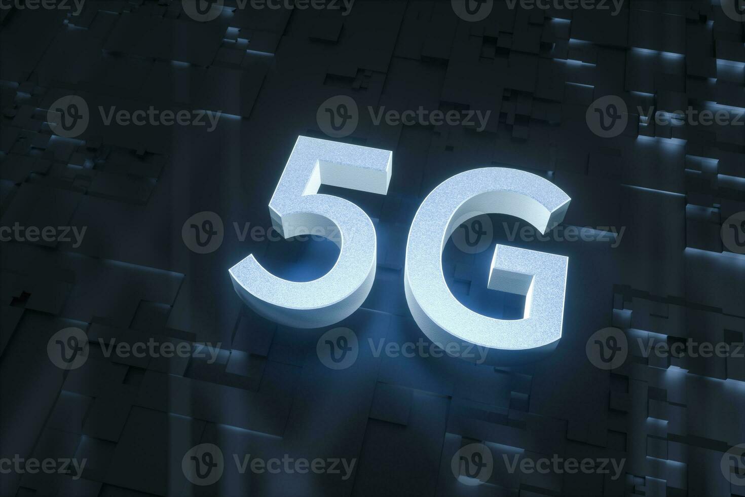 3d weergave, 5g doopvont en stroomkring achtergrond foto