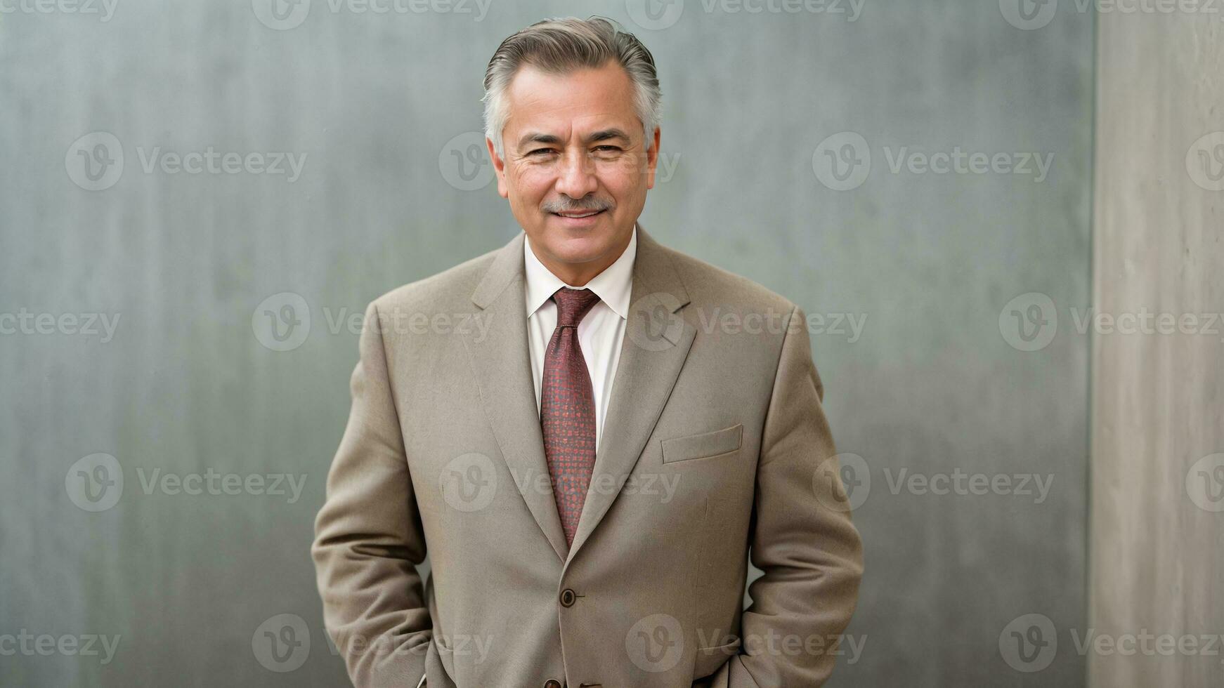 portret van een glimlachen zakenman .generatief ai foto