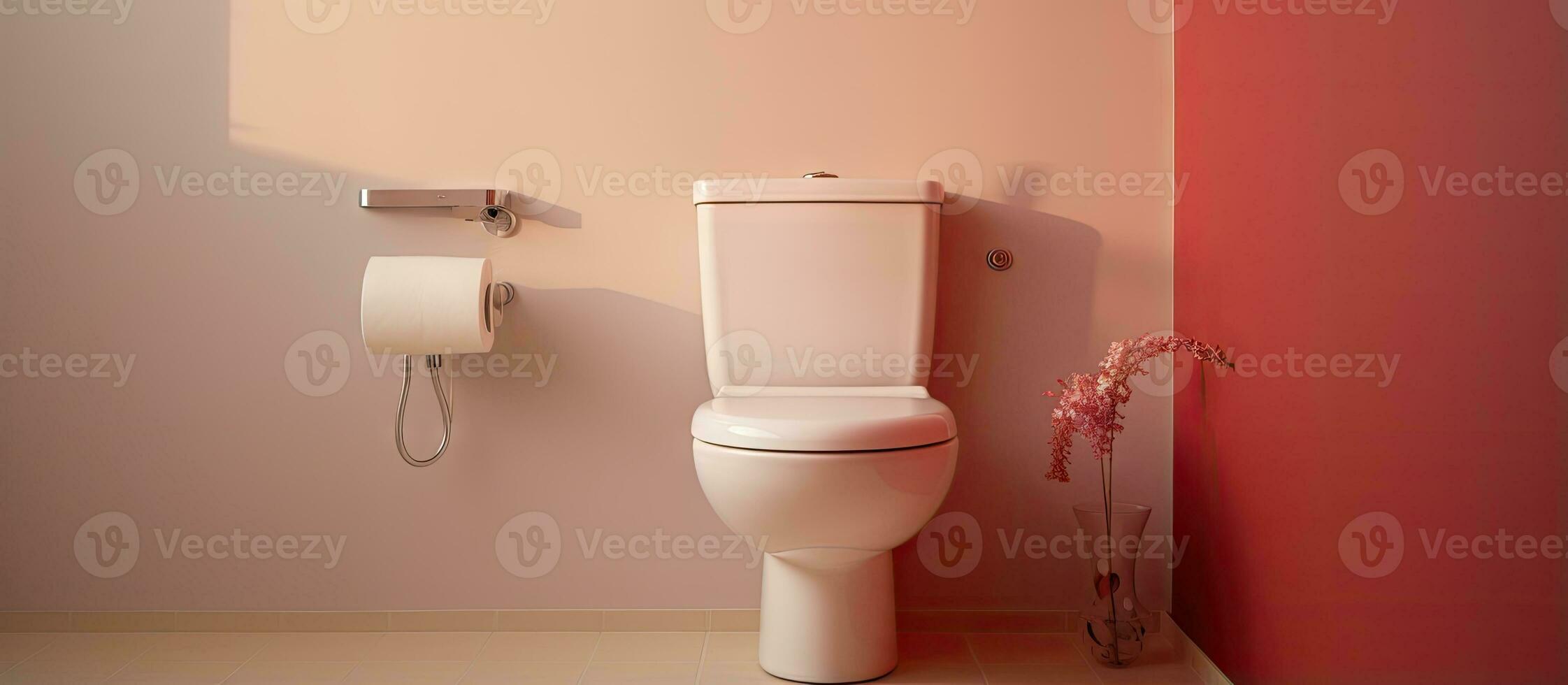 hoek bidet cabine met muur gemonteerd douche hechting inclusief toilet en details foto