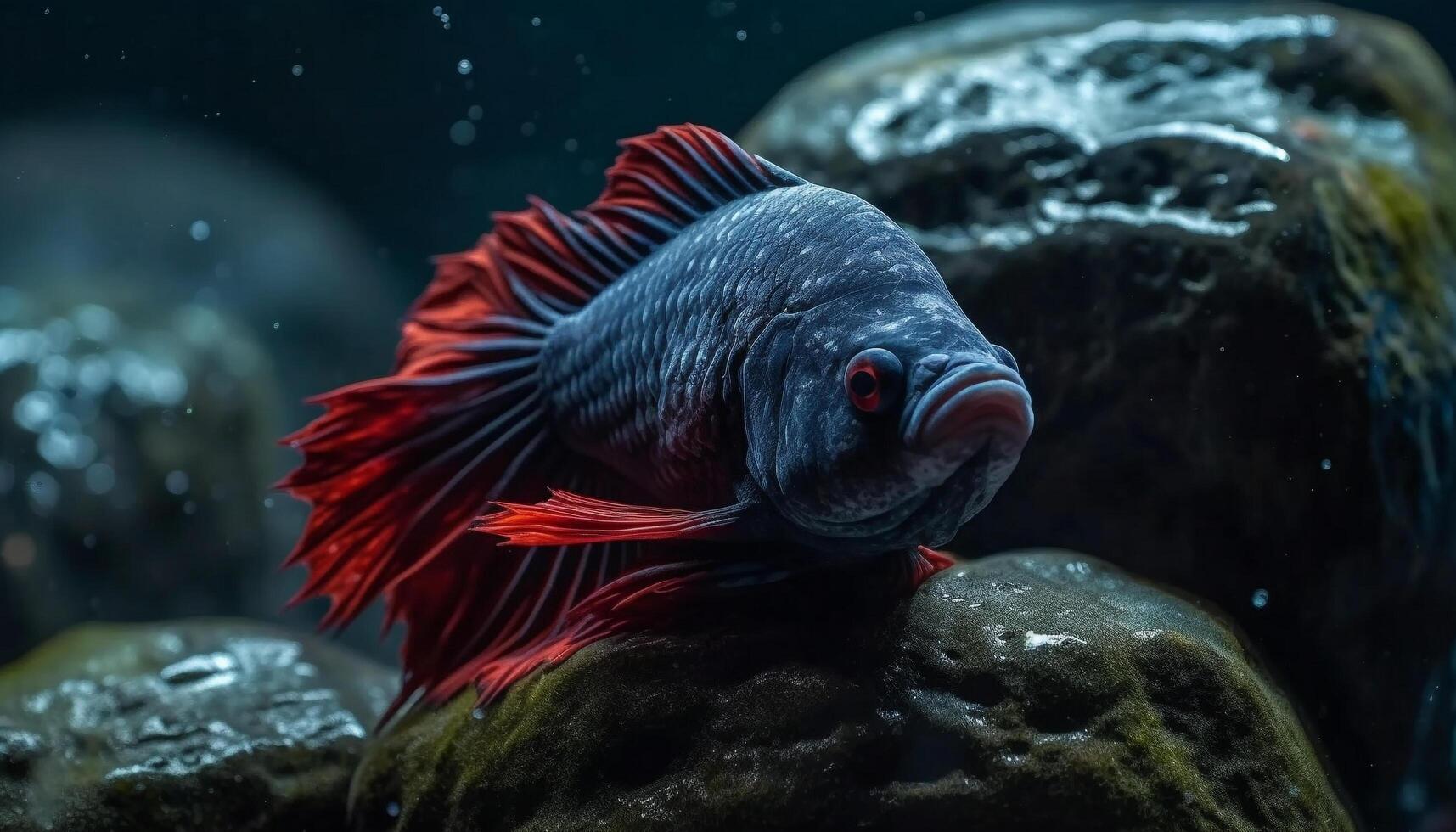 een kleurrijk onderwater- wereld presentatie van de schoonheid van aquatisch leven gegenereerd door ai foto