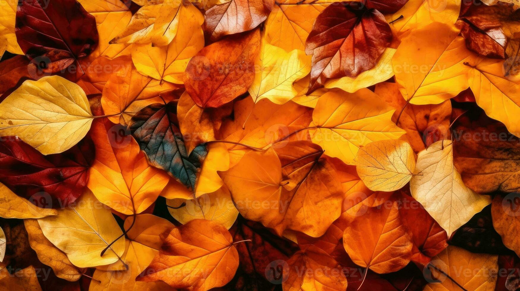 herfst symfonie - een caleidoscoop van kleuren net zo een verbijsterend backdrop - generatief ai foto