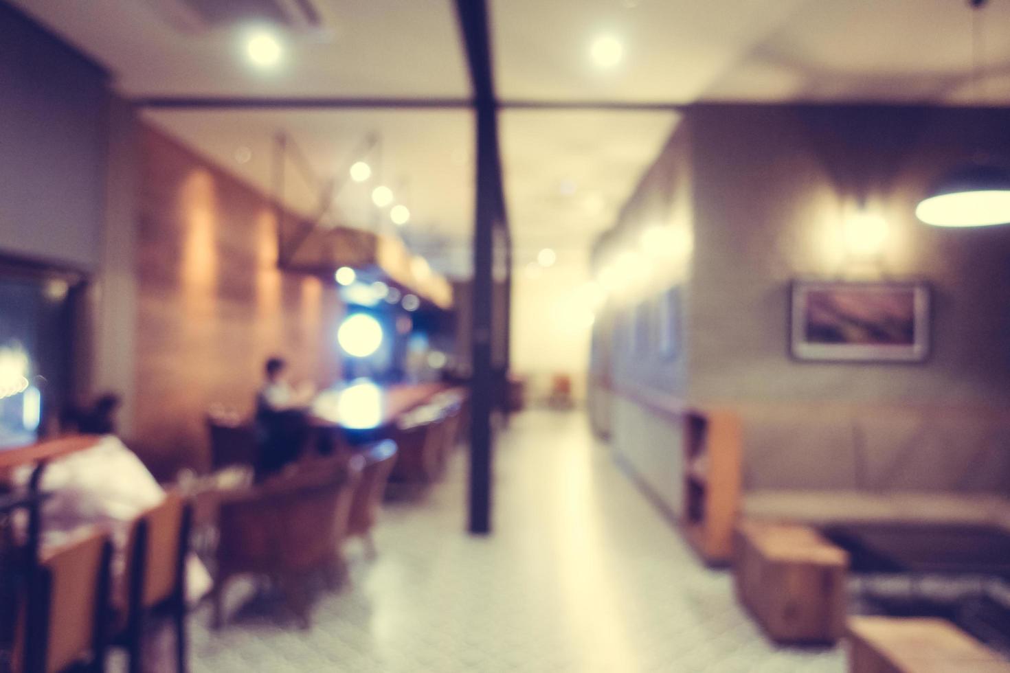 abstract vervagen coffeeshop en restaurant foto