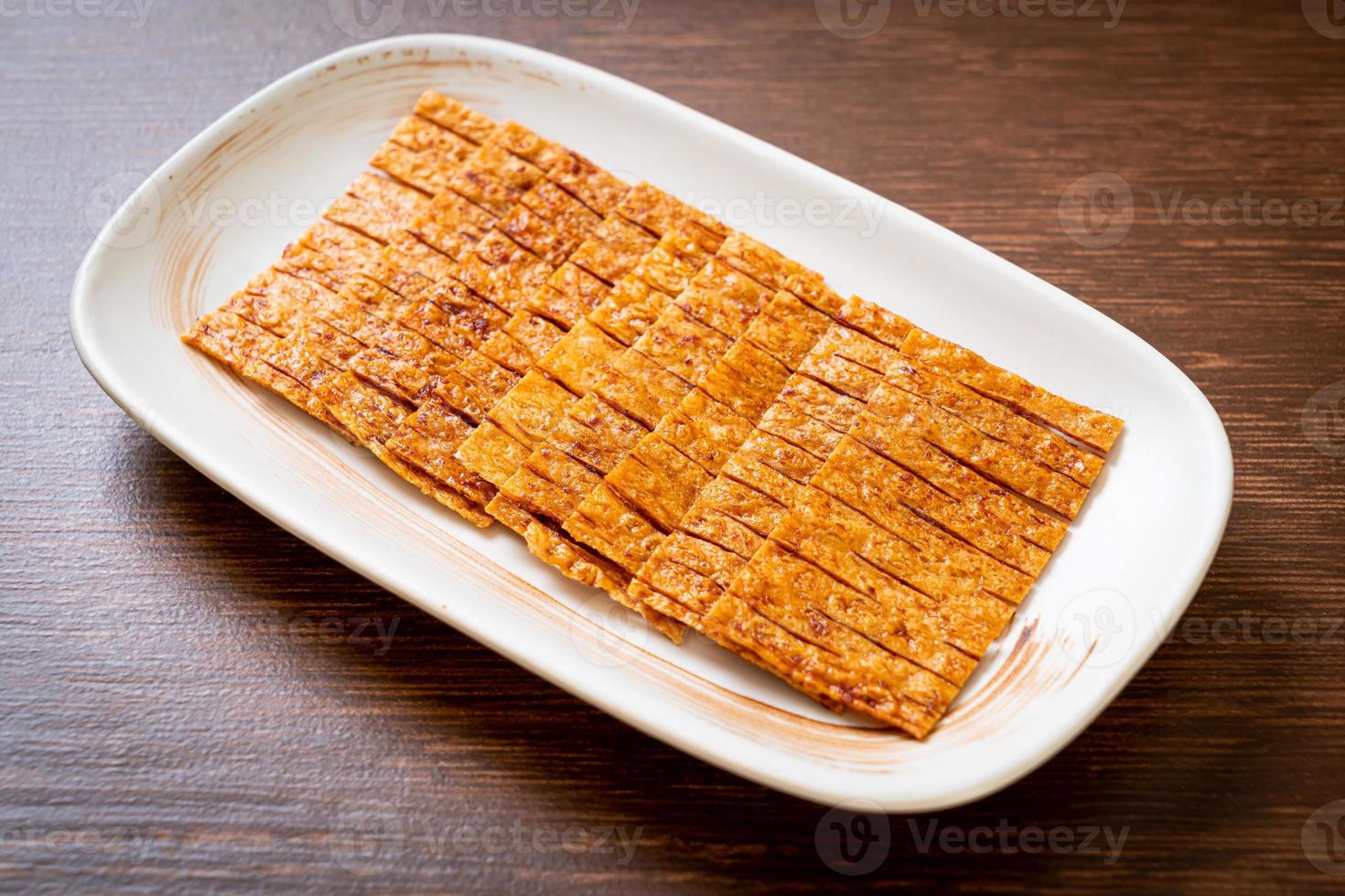 inktvis zeevruchten snack op bord foto