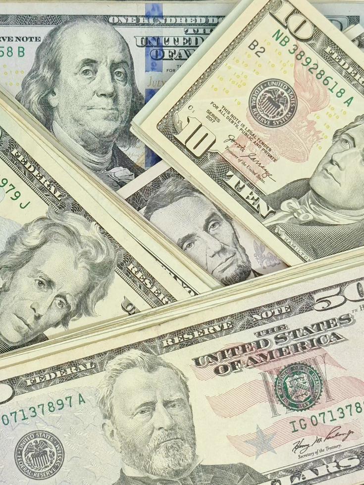 economie en financiën met Amerikaans dollargeld foto